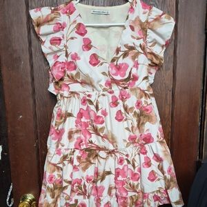 Abercrombie & Fitch Pink Floral Mini Dress